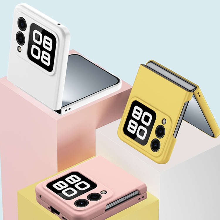 For Huawei nova Flip Skin Feel PC Phone Case(Lemon Yellow)