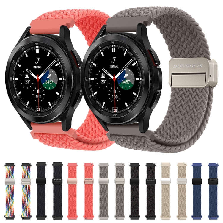 DUX DUCIS Mixture Pro Series Magnetic Buckle Nylon Braid Watch Band, Size:20mm(Black Unity)