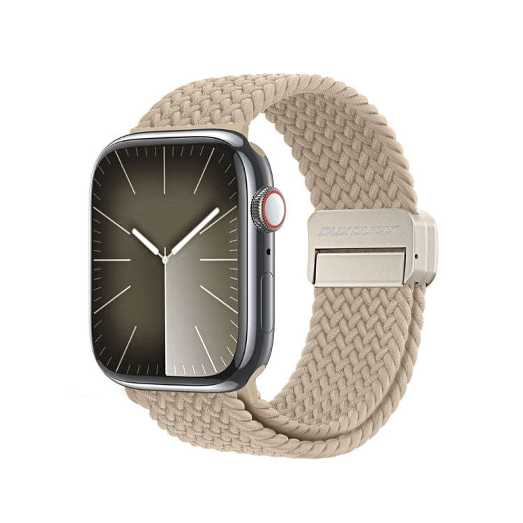 For Apple Watch SE 2023 44mm DUX DUCIS Mixture Pro Series Magnetic Buckle Nylon Braid Watch Band(...