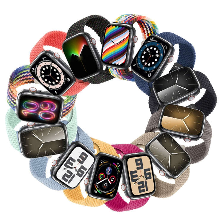 For Apple Watch SE 2023 44mm DUX DUCIS Mixture Pro Series Magnetic Buckle Nylon Braid Watch Band(...