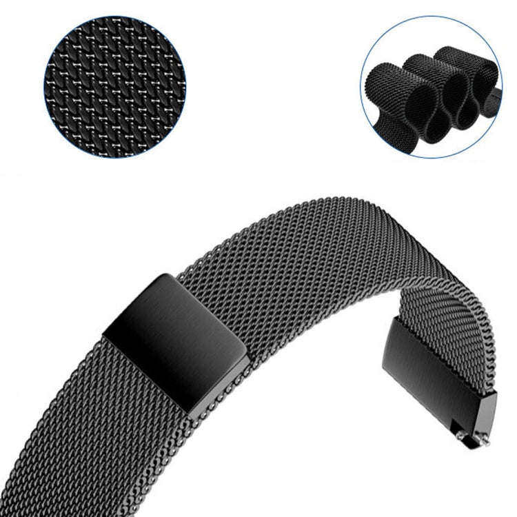 For Huami Amazfit GTS 20mm / Bip U Pro Milanese Magnetic Metal Watch Band(Rose Pink)
