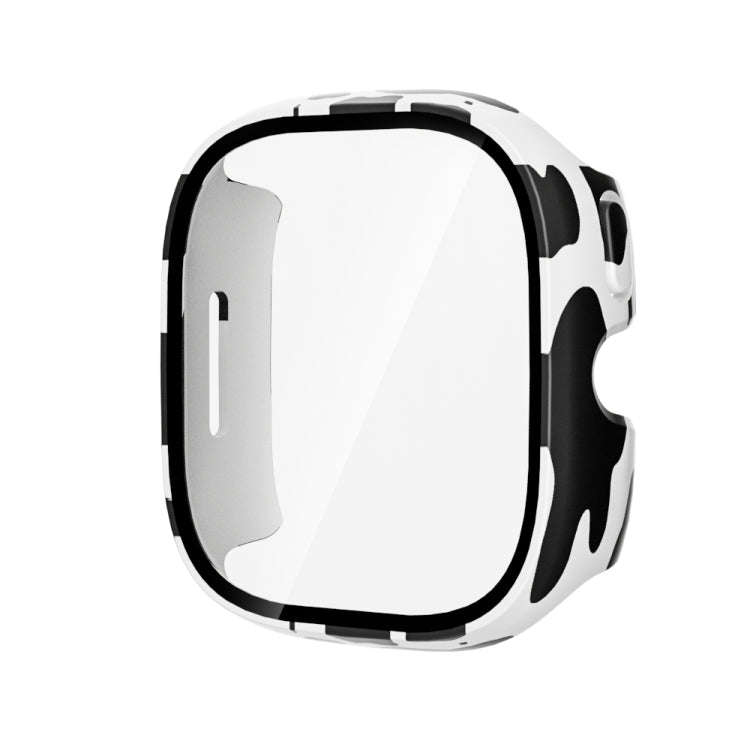 For Verizon Gizmo Watch 3 PC + Tempered Film Integrated Watch Protective Case(Black Cow)