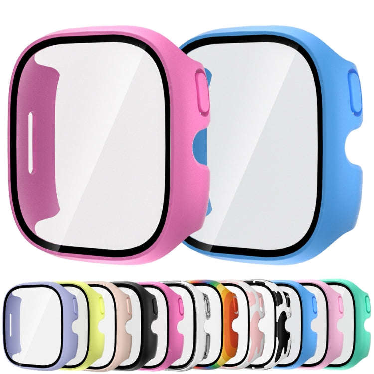 For Verizon Gizmo Watch 3 PC + Tempered Film Integrated Watch Protective Case(Rose Red)
