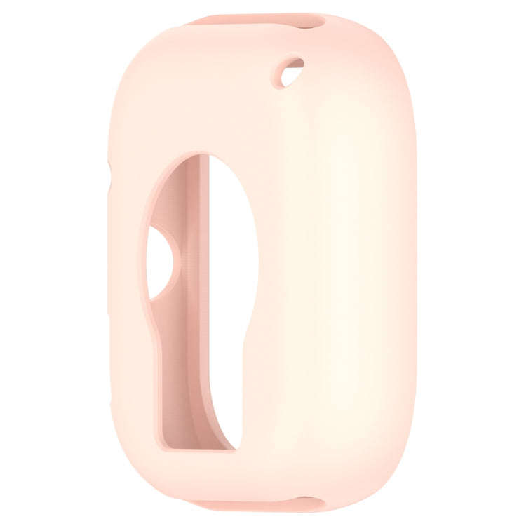 For Redmi Watch 4 Silicone Smart Watch Protective Case(Light Pink)