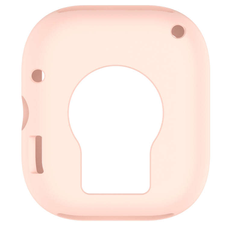 For Redmi Watch 4 Silicone Smart Watch Protective Case(Light Pink)
