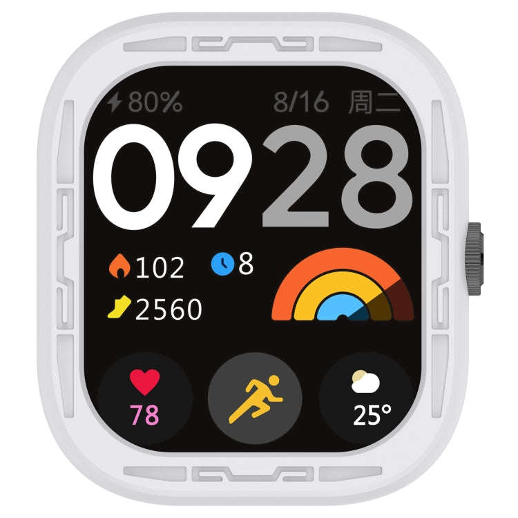 For Redmi Watch 4 Silicone Smart Watch Protective Case(Coconut Ash)