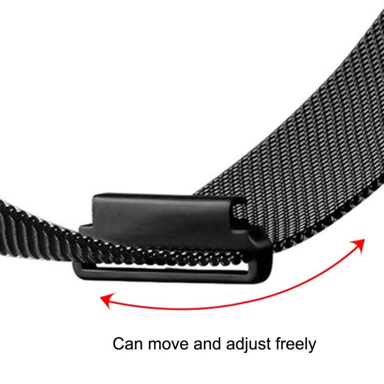 For Huami Amazfit GTS 22mm Milanese Magnetic Metal Watch Band(Black)