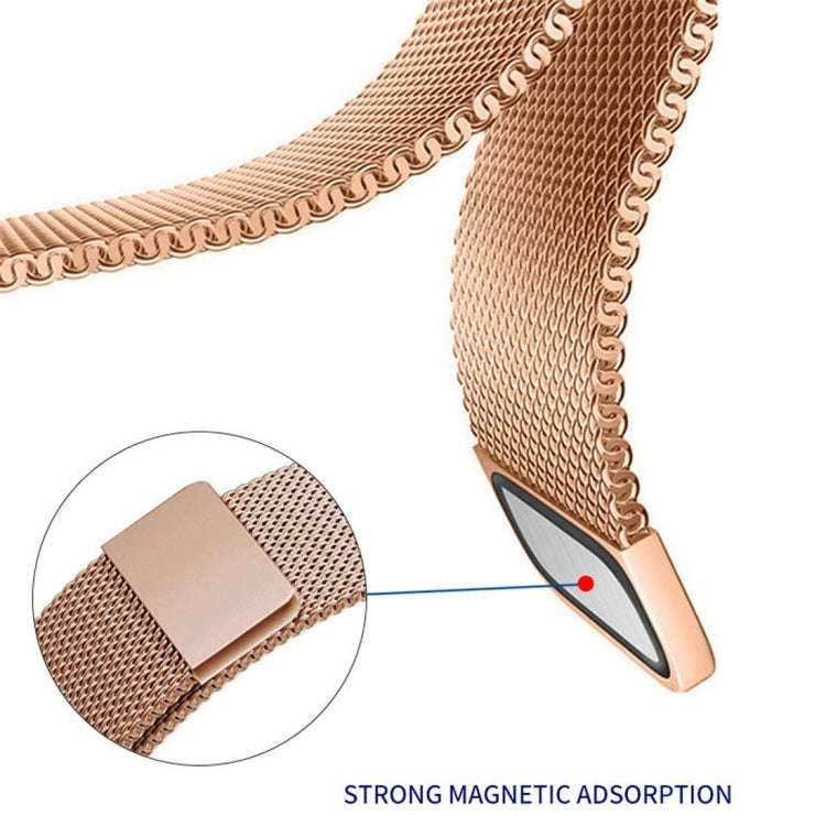 For Huami Amazfit GTS 22mm Milanese Magnetic Metal Watch Band(Rose Pink)