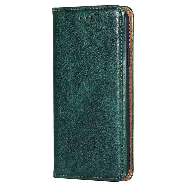 For Honor X8c 4G Gloss Oil Solid Color Magnetic Leather Phone Case(Green)