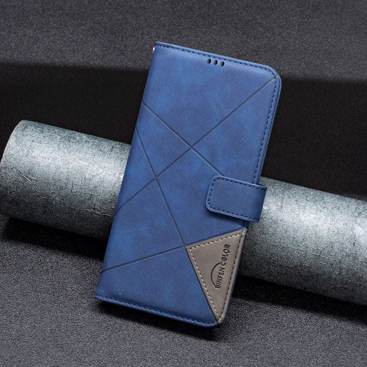 For OnePlus Nord 4 BF05 Magnetic Buckle Rhombus Texture Leather Phone Case(Blue)