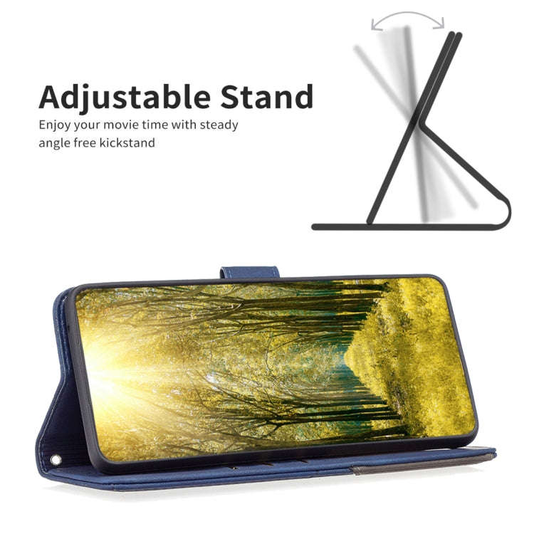 For OnePlus Nord 4 BF05 Magnetic Buckle Rhombus Texture Leather Phone Case(Blue)
