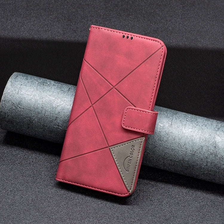 For OnePlus Nord 4 BF05 Magnetic Buckle Rhombus Texture Leather Phone Case(Red)