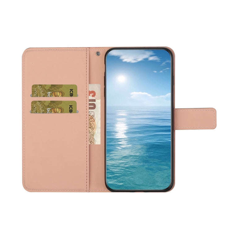 For Google Pixel 9 / 9 Pro Ethnic Style Embossed Pattern Leather Phone Case(Pink)
