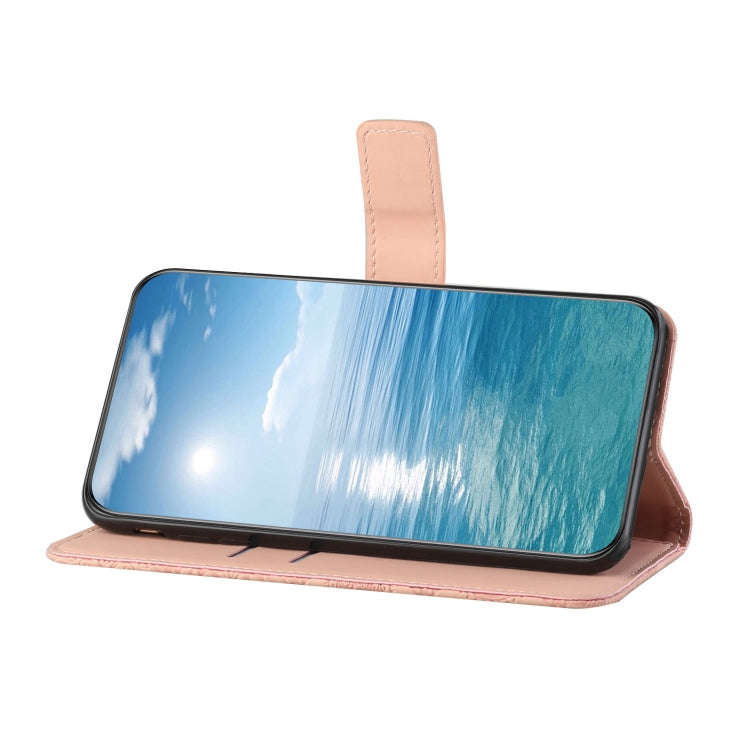For Google Pixel 9 / 9 Pro Ethnic Style Embossed Pattern Leather Phone Case(Pink)