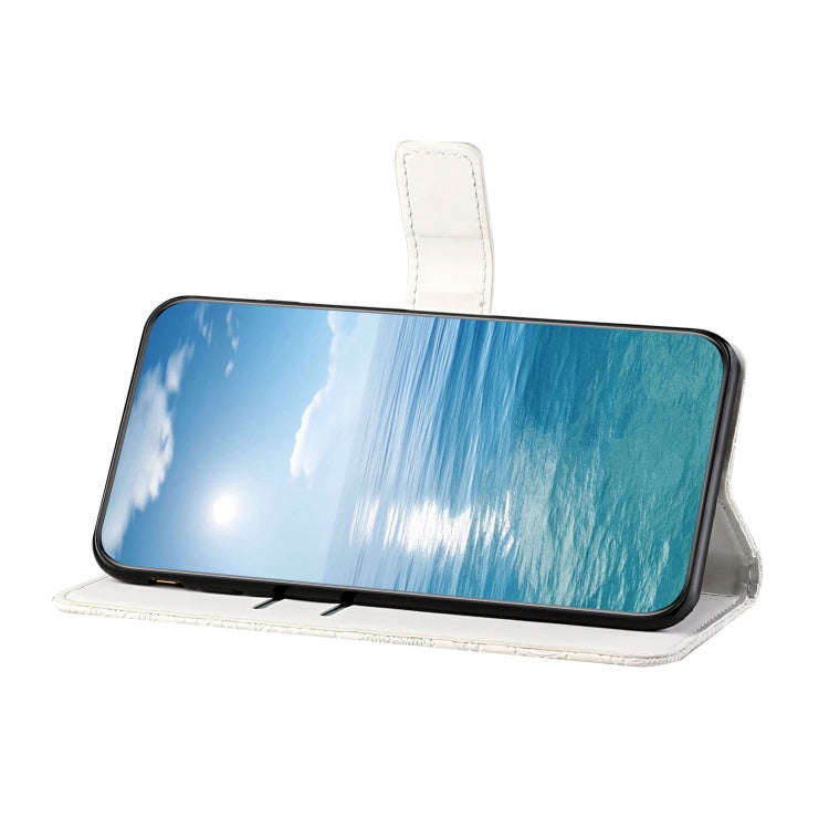 For Google Pixel 9 / 9 Pro Ethnic Style Embossed Pattern Leather Phone Case(White)