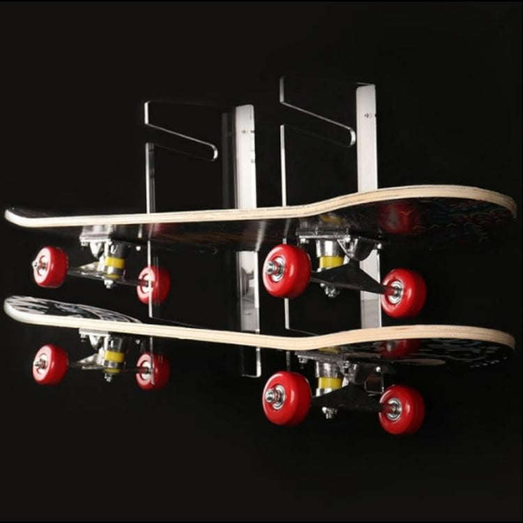YX076 Wall Mount Four Wheel Skateboard Storage Bracket(Transparent)