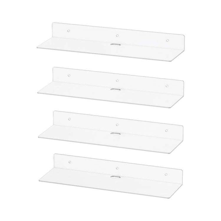 YX074 4pcs / Set Acrylic Storage Rack Anime Ornaments Cosmetics Wall Mount Bracket