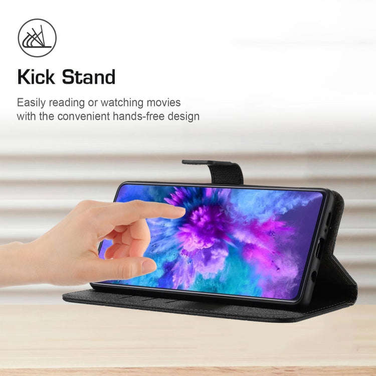 For OnePlus Nord 4 5G Rhombic Grid Texture Leather Phone Case(Black)