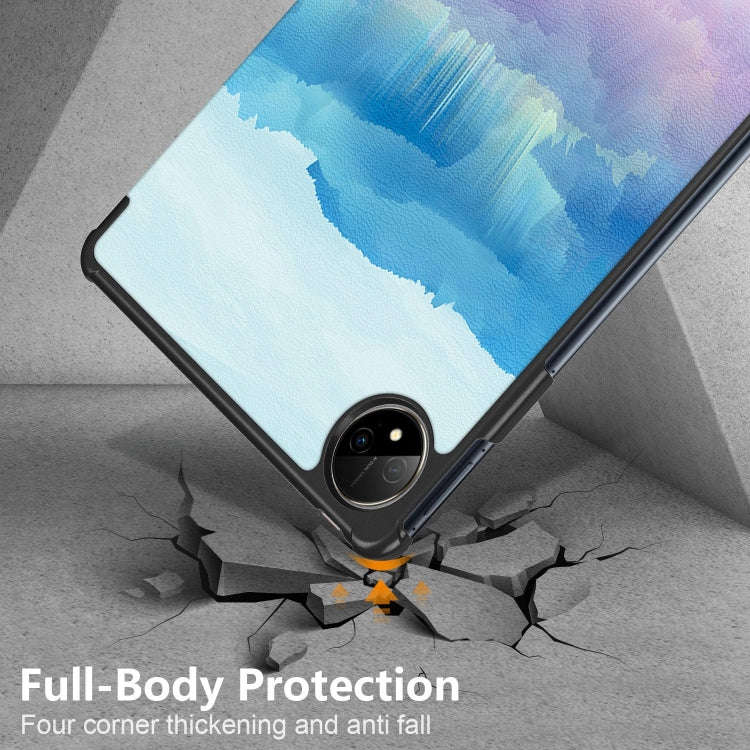 For Huawei MatePad Pro 11 2024 / 2022 Coloured Drawing 3-Fold Smart Leather Tablet Case(Dream Deer)