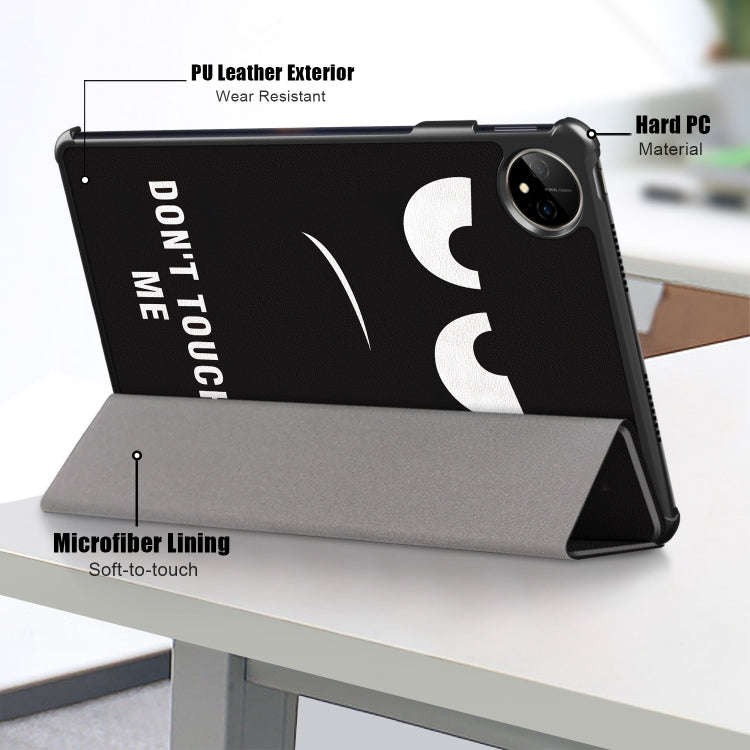 For Huawei MatePad Pro 11 2024 / 2022 Coloured Drawing 3-Fold Smart Leather Tablet Case(Big Eyes)
