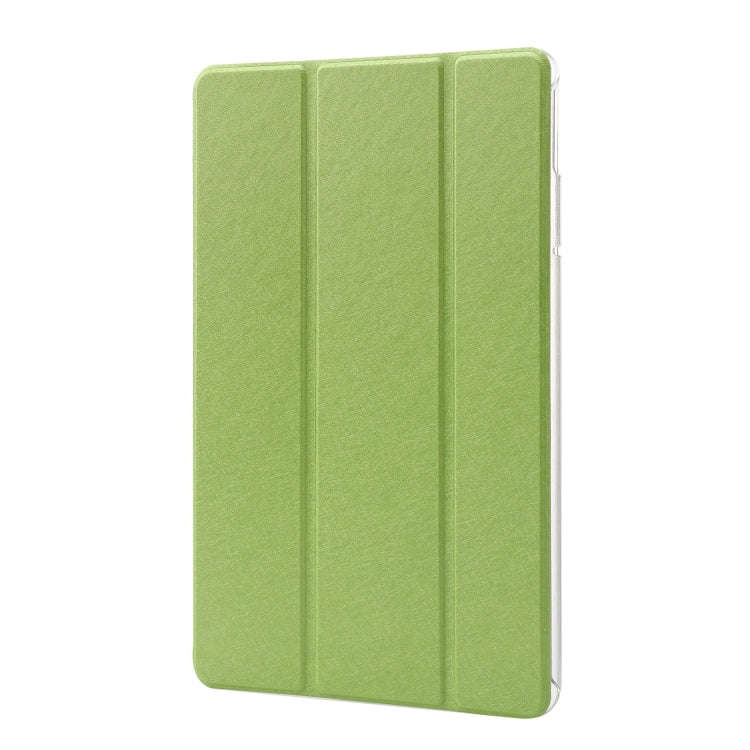 For Huawei MatePad Pro 11 2024 Silk Texture 3-Fold Leather Tablet Case(Green)