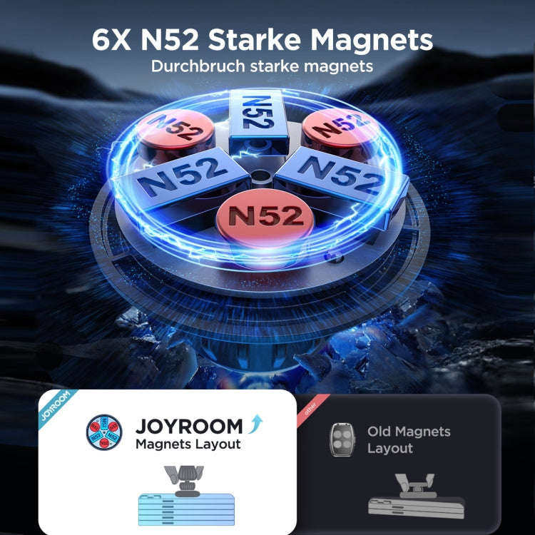 JOYROOM JR-ZS356 Magnetic Car Suction Cup Phone Holder(Black)