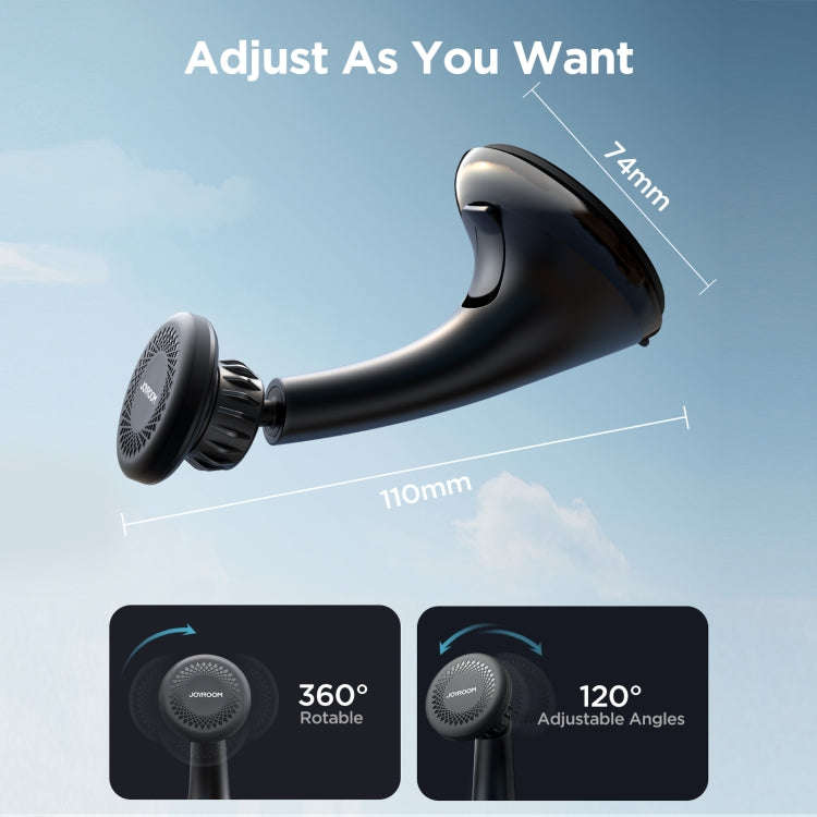JOYROOM JR-ZS356 Magnetic Car Suction Cup Phone Holder(Black)