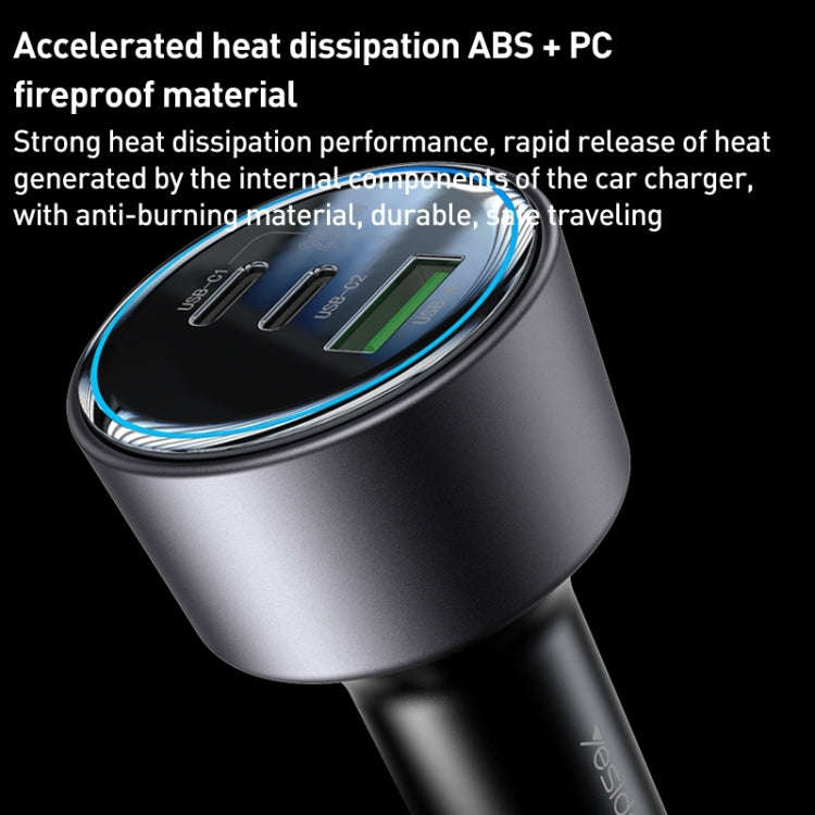 Yesido Y59 200W Car Phone Charger(Black)