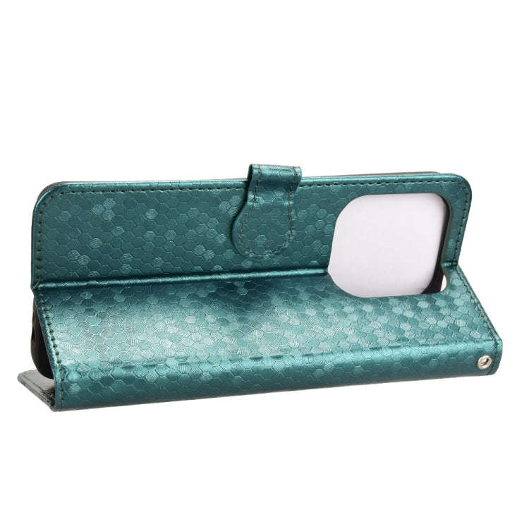 For ZTE nubia Blade V60 Design Honeycomb Dot Texture Leather Phone Case(Green)