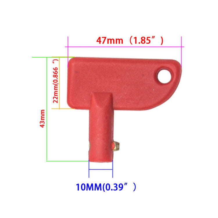 One Pack Car Marine Truck Battery Cut Off Switch Mini Spare Key