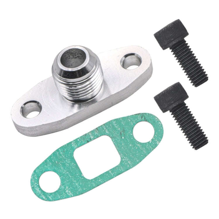 For T3 T4 T04E GT42 Car Turbine Oil Supply Pipe Flange Gasket AN4 Joint Adapter