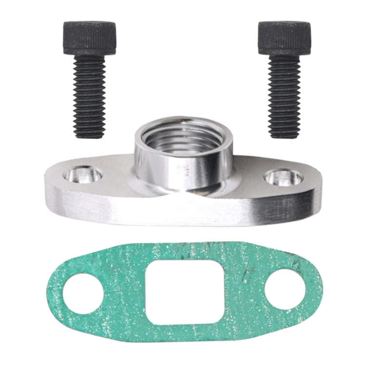For T3 T4 T04E GT42 Car Turbine Oil Supply Pipe Flange Gasket AN4 Joint Adapter