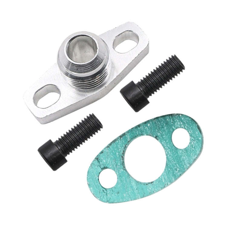 For T3 T4 T04E GT42 Car Turbine Oil Supply Pipe Flange Gasket AN4 Joint Adapter