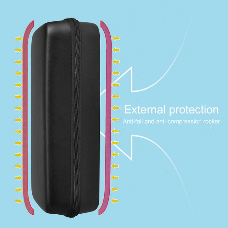 For Lenovo Legion Go  Portable EVA Leather Grain Game Console Storage Bag(Black)