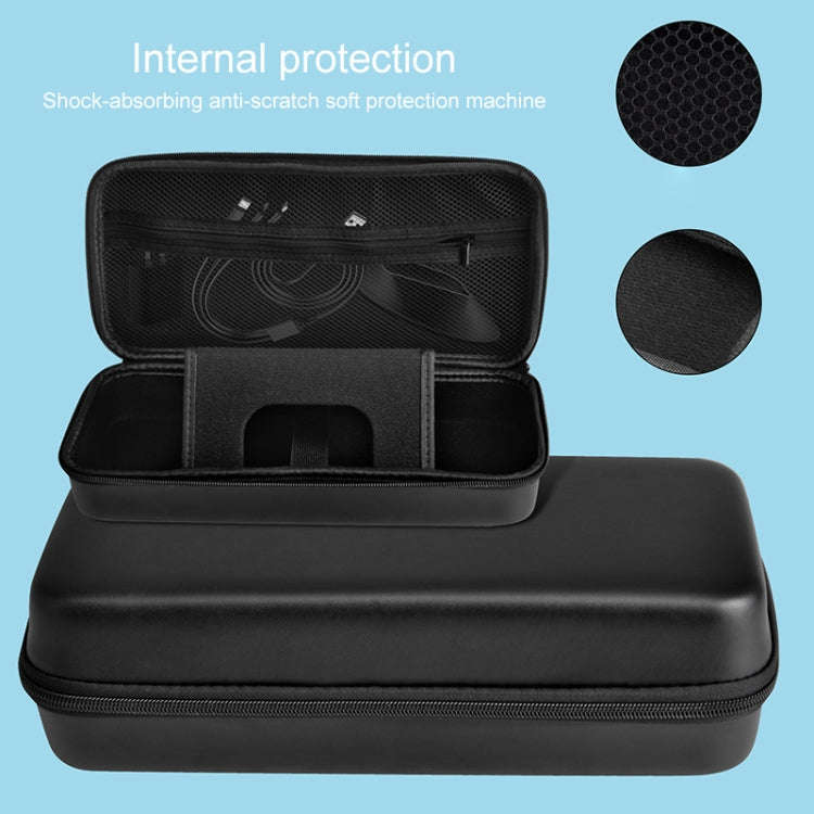 For Lenovo Legion Go  Portable EVA Leather Grain Game Console Storage Bag(Black)