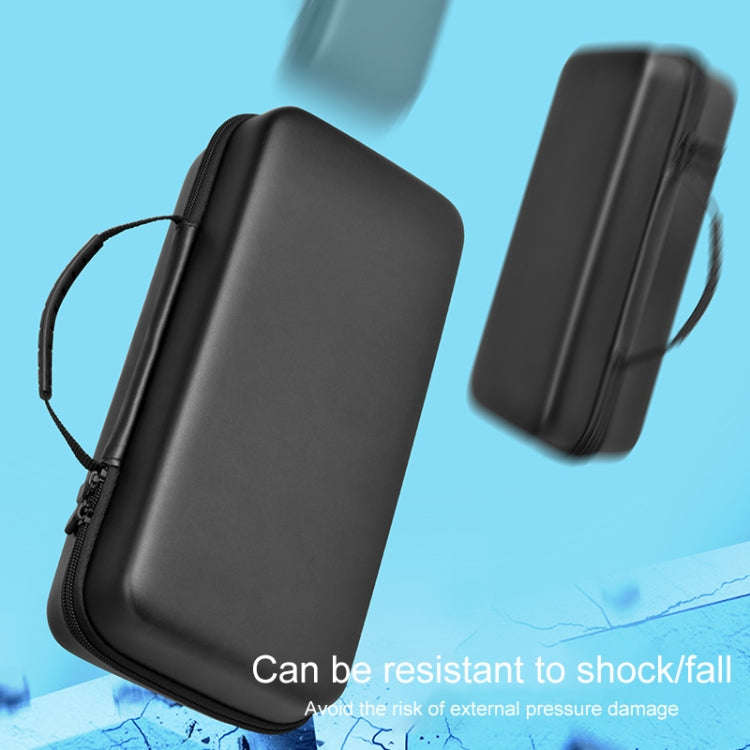 For Lenovo Legion Go  Portable EVA Leather Grain Game Console Storage Bag(Black)