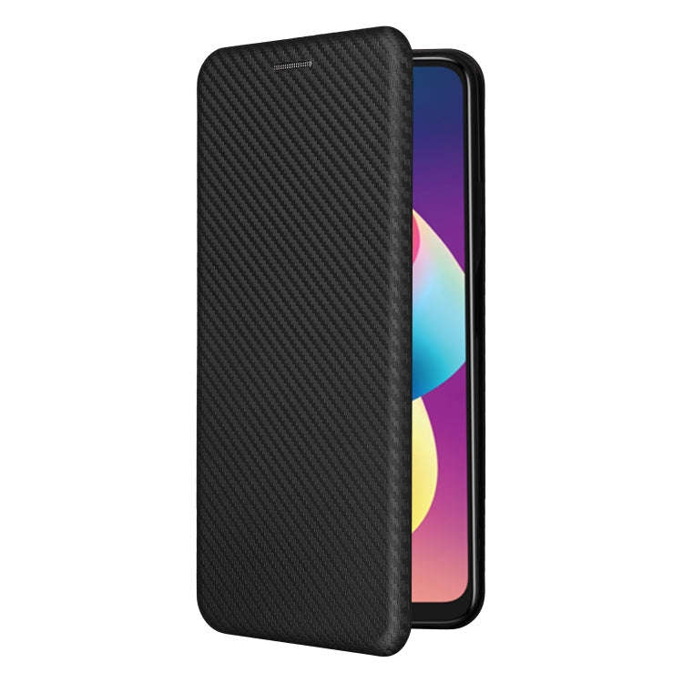 For TCL 50 LE 5G Carbon Fiber Texture Flip Leather Phone Case(Black)