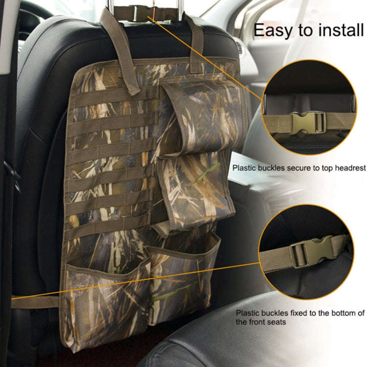 2pcs / Set Car Front Seat Back Camouflage Storage Bag Car Hanging Organiser(Camouflage)