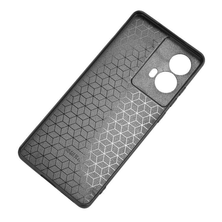 For Motorola Edge 50 Fusion Cow Pattern Sewing Back Cover Phone Case(Blue)