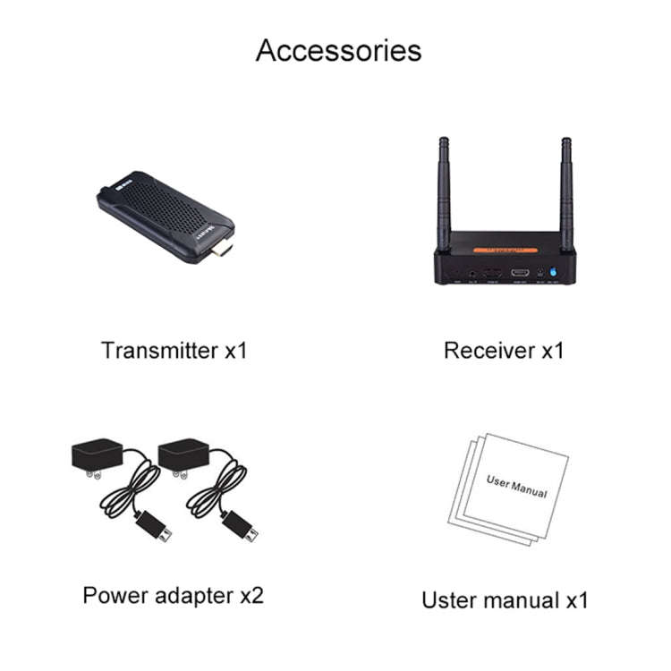 Measy FHD656 Mini 1080P HDMI 1.4 HD Wireless Audio Video Transmitter Receiver Extender Transmissi...