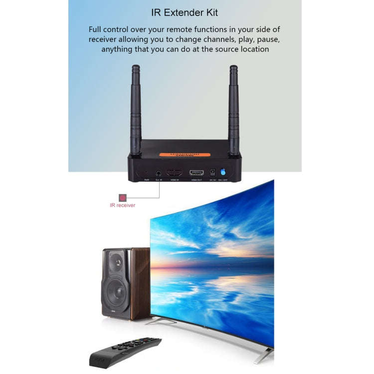 Measy FHD656 Mini 1080P HDMI 1.4 HD Wireless Audio Video Transmitter Receiver Extender Transmissi...