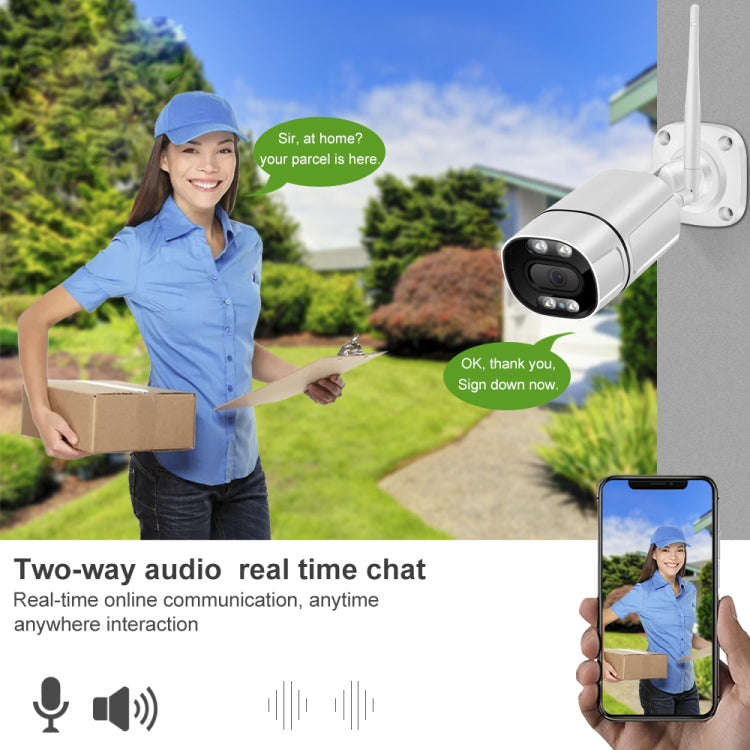 Q39 Motion Tracking Night Vision Smart Camera Supports Voice Intercom, Plug Type:EU Plug(White)
