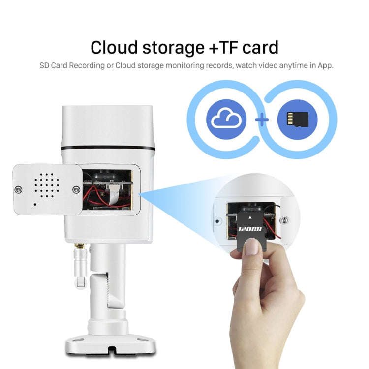 Q39 Motion Tracking Night Vision Smart Camera Supports Voice Intercom, Plug Type:AU Plug(White)