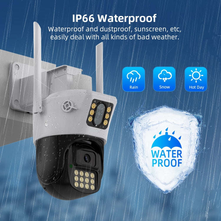 QX86 Motion Tracking Night Vision Smart Camera Supports Voice Intercom, Plug Type:EU Plug(White)