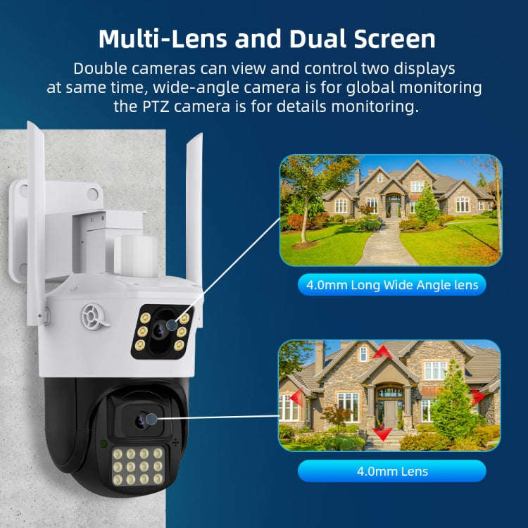 QX86 Motion Tracking Night Vision Smart Camera Supports Voice Intercom, Plug Type:EU Plug(White)