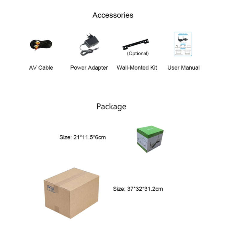Measy AV230-2 2.4GHz Set-top Box Wireless Audio / Video Transmitter + 2 Receiver, Transmission Di...