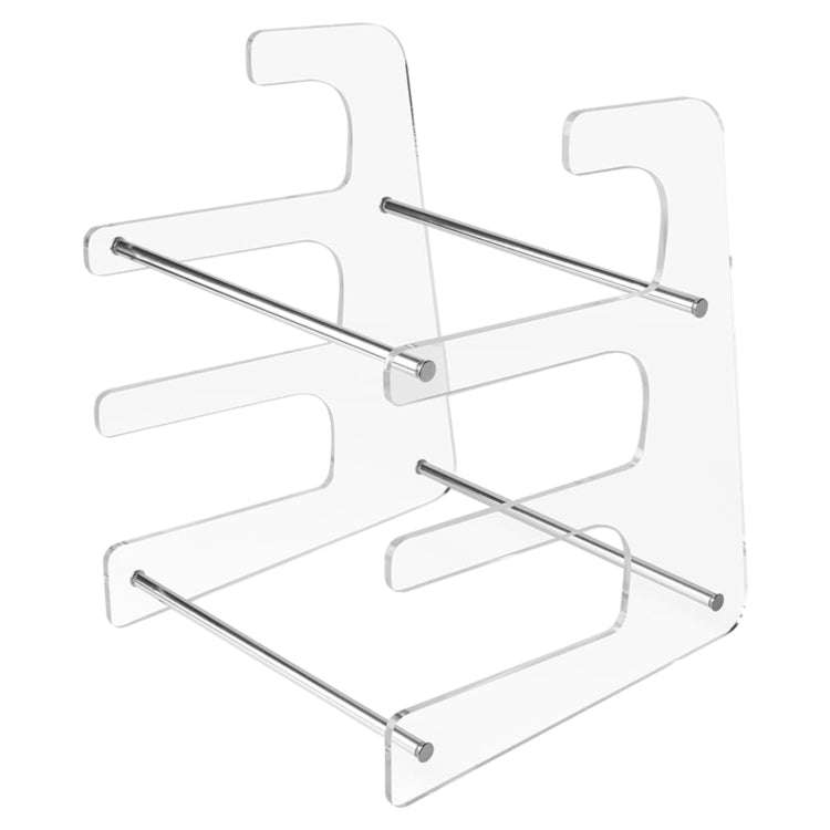 Acrylic Keyboard Storage Bracket Three Layer Keyboard Display Stand(White)