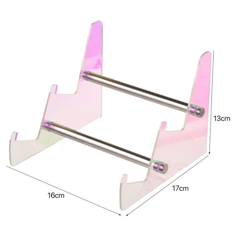 Acrylic Colorful Keyboard Storage Display Stand, Style:Dual Layer