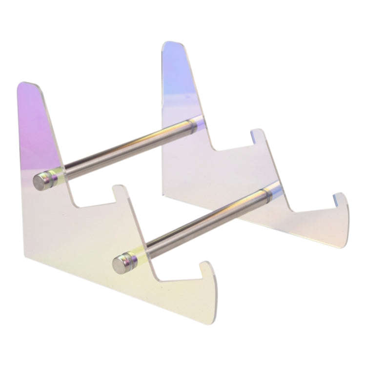 Acrylic Colorful Keyboard Storage Display Stand, Style:Dual Layer