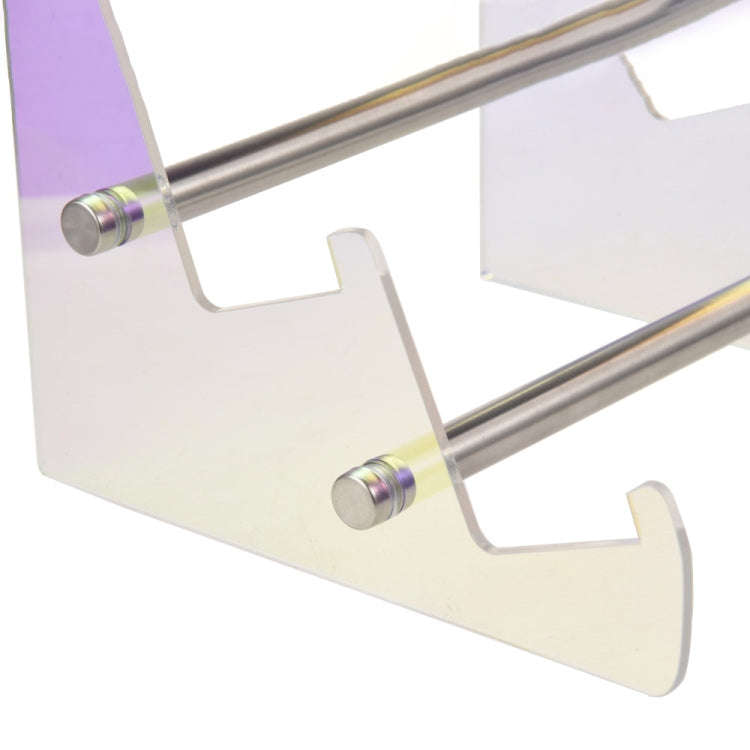 Acrylic Colorful Keyboard Storage Display Stand, Style:Dual Layer